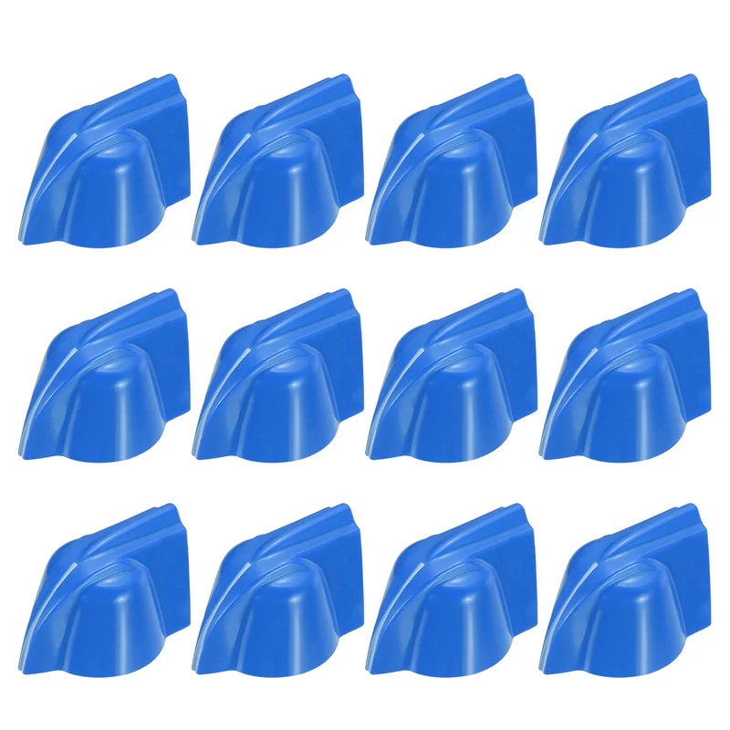 12pcs Chicken Head Knobs 6.35mm Blue
