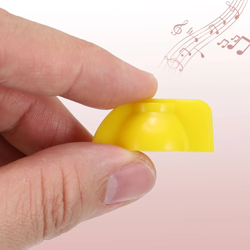 6pcs Guitar Chicken Head Knob 6.5mm Yellow