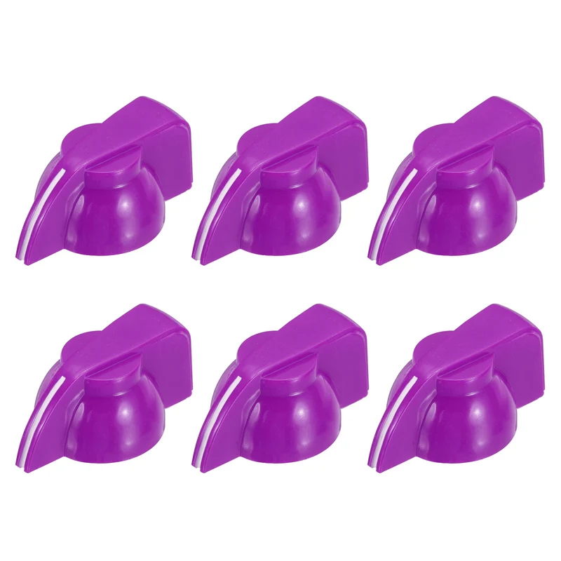 6pcs Guitar Chicken Head Knob 6.5mm Purple