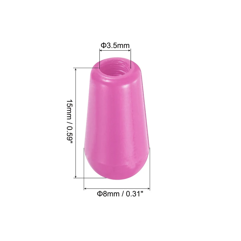 4Pcs Guitar 3 Way Pickup Switch Tip M3.5 for LP Electric Guitar, Purple