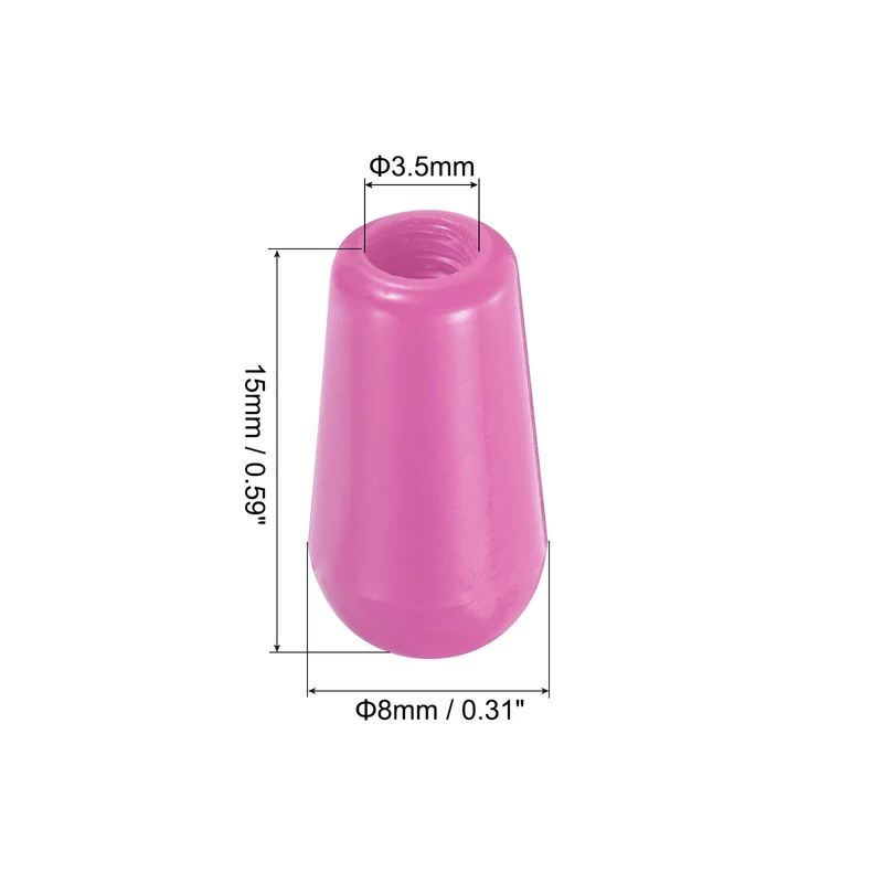 2Pcs Guitar 3 Way Pickup Switch Tip M3.5 for LP Electric Guitar, Purple