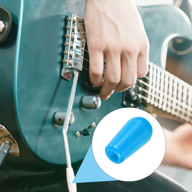 4Pcs Guitar 3 Way Pickup Switch Tip M3.5 for LP Electric Guitar, Light Blue
