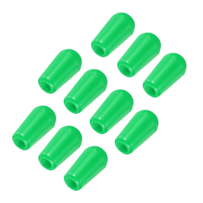 10Pcs Guitar 3 Way Pickup Switch Tip M3.5 for LP Electric Guitar, Green