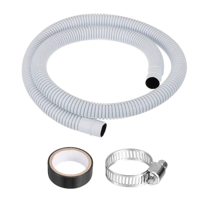 3.3 ft / 1 m Air Conditioner Split Drain Hose Kit Universal Plastic Tube, Gray