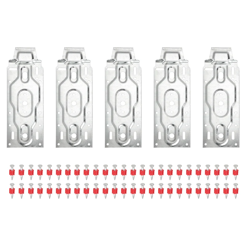 5Pcs Air Conditioner Wall Mount Bracket Hanging Holder Hooks with 50Pcs Nails