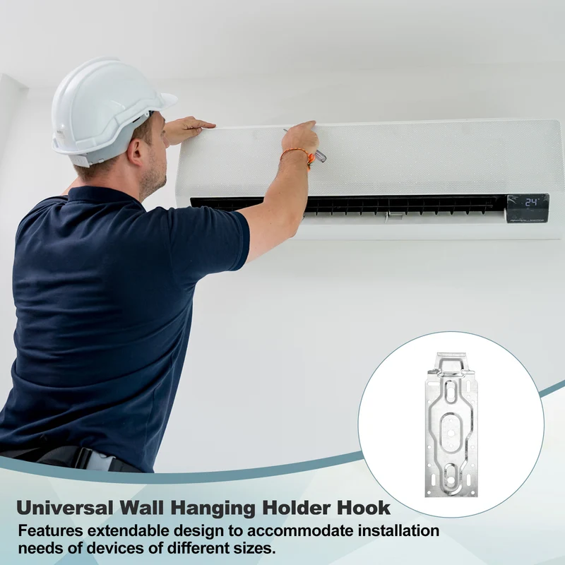 5Pcs Air Conditioner Wall Mount Bracket Hanging Holder Hooks with 50Pcs Nails