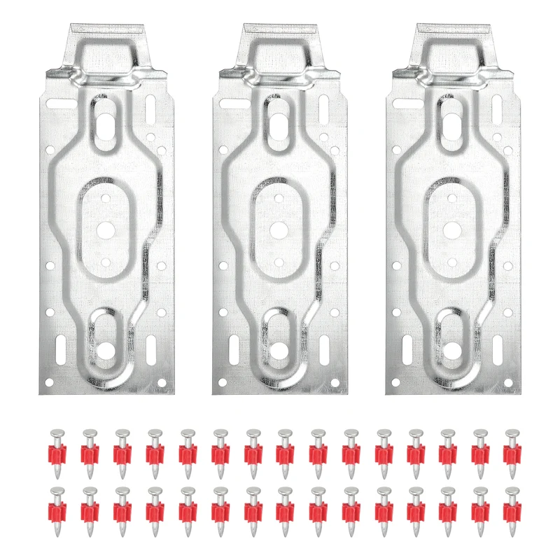 3Pcs Air Conditioner Wall Mount Bracket Hanging Holder Hooks with 30Pcs Nails