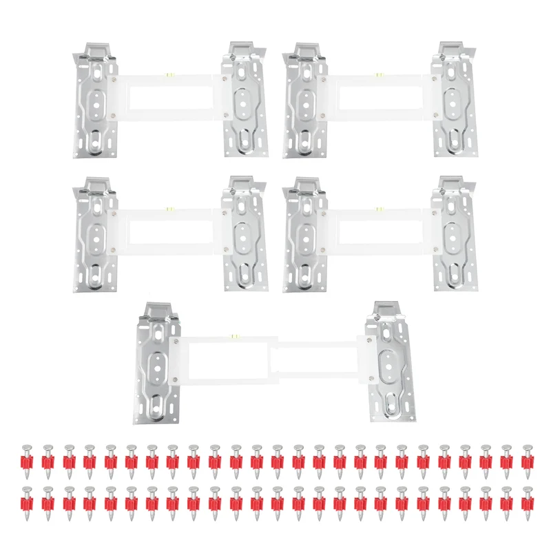 5Pcs Air Conditioner Wall Mount Bracket Hanging Holder Hook with 20Pcs Nails