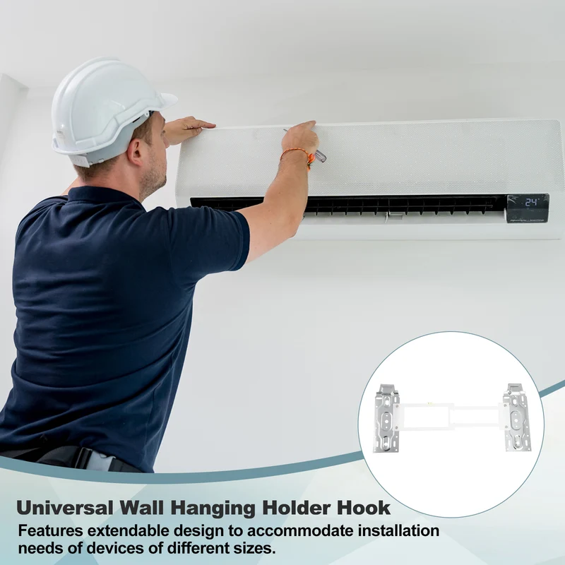 5Pcs Air Conditioner Wall Mount Bracket Hanging Holder Hook with 20Pcs Nails