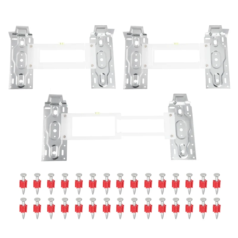 3Pcs Air Conditioner Wall Mount Bracket Hanging Holder Hook with 20Pcs Nails