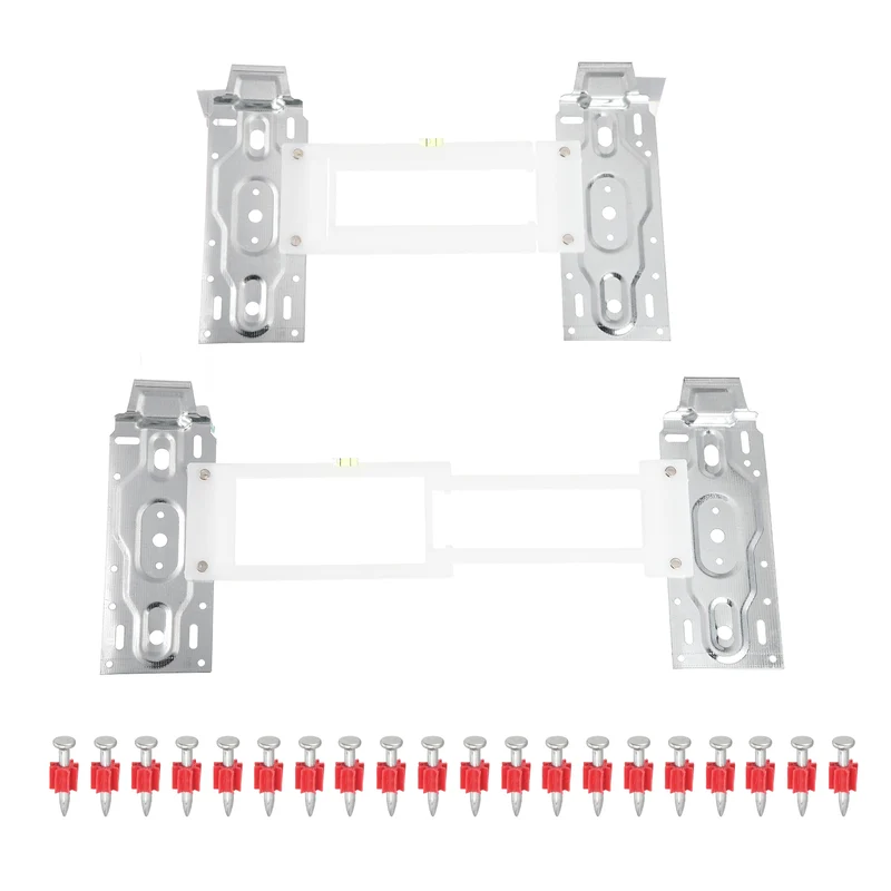 2Pcs Air Conditioner Wall Mount Bracket Hanging Holder Hook with 20Pcs Nails
