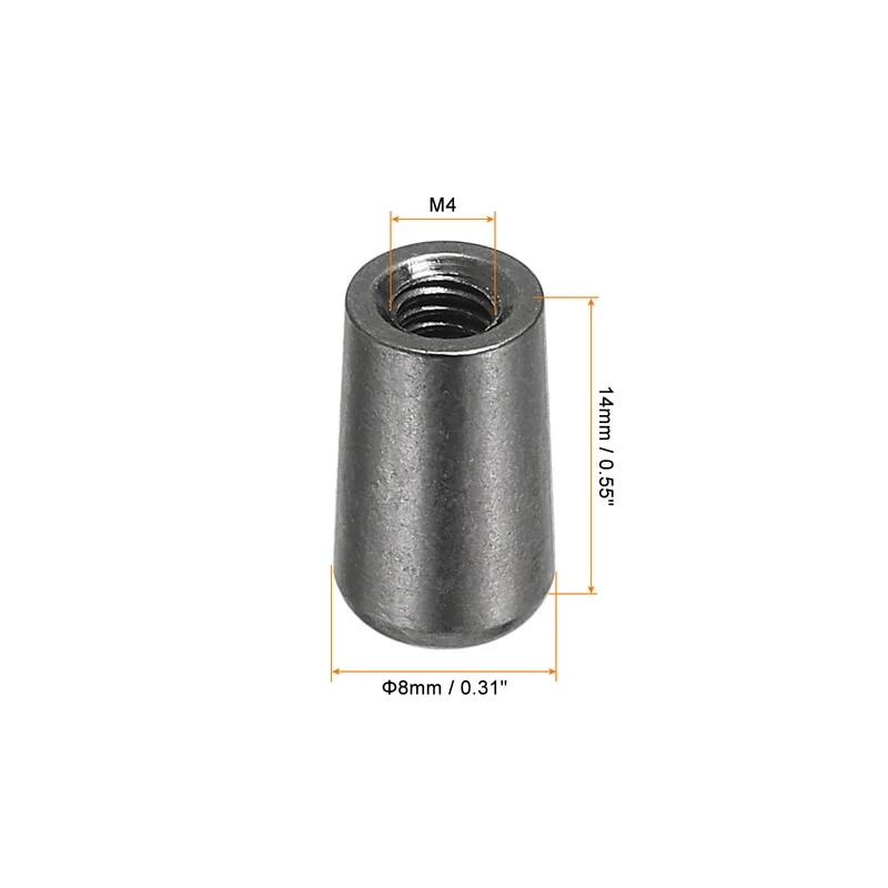 Metal Guitar 3 Way Toggle Switch Tip Switch Knob Cap M4 Black