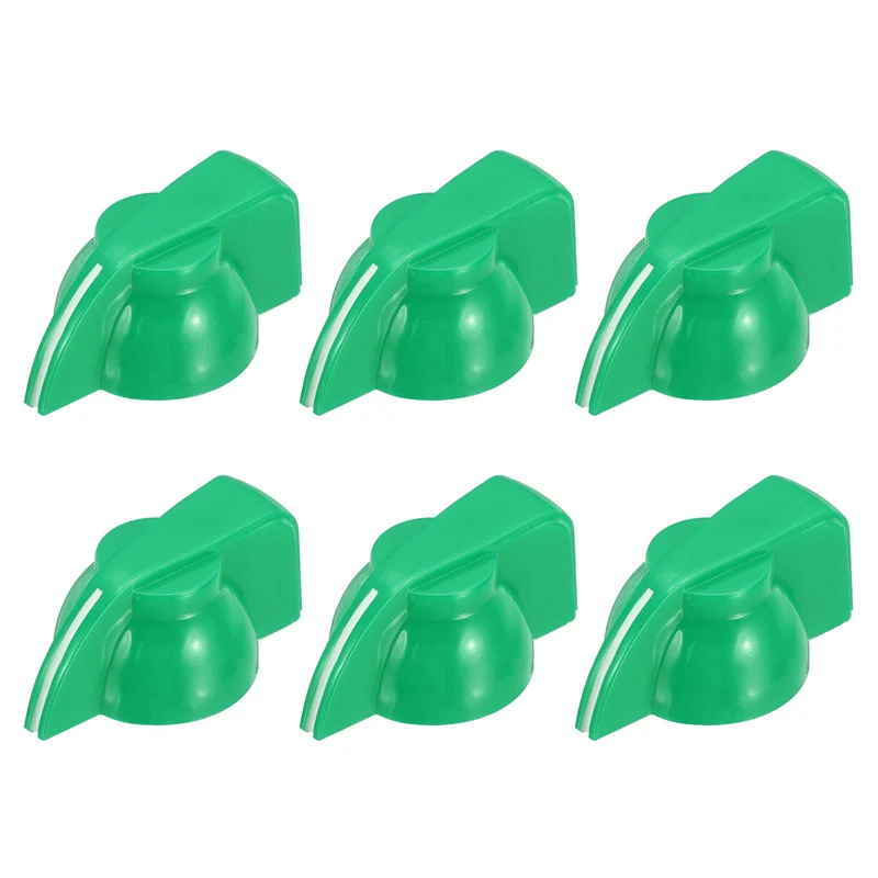 6pcs Guitar Chicken Head Knob 6.5mm Green