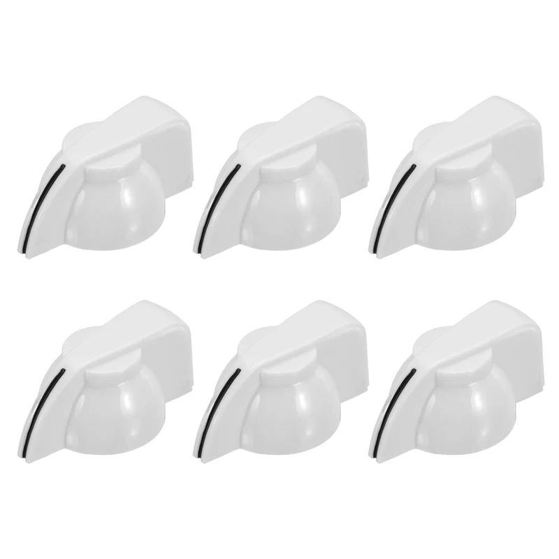 6pcs Guitar Chicken Head Knob 6.5mm White