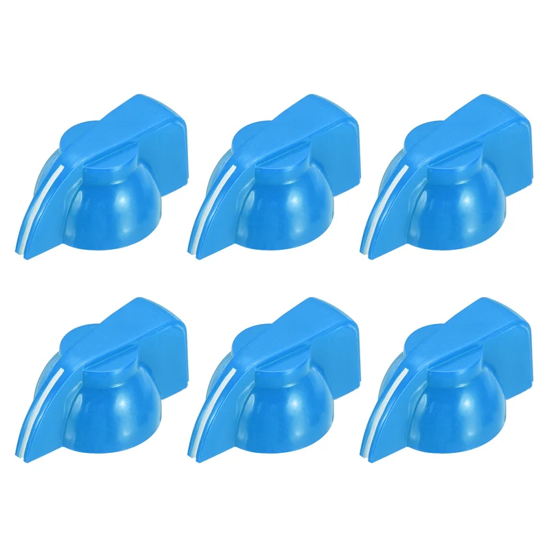 6pcs Guitar Chicken Head Knob 6.5mm Blue