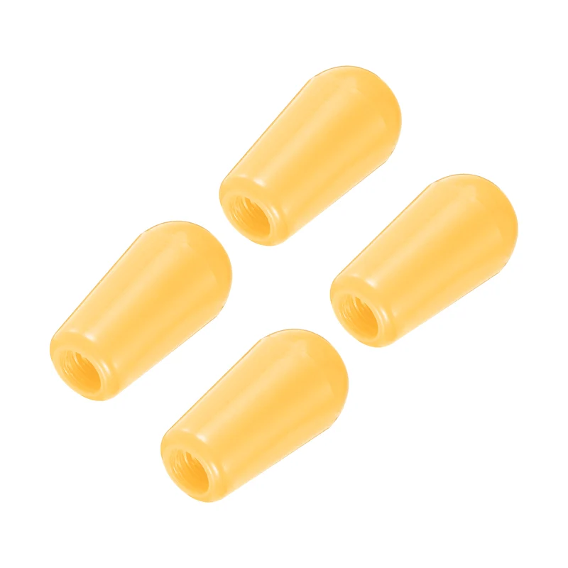 4Pcs Guitar 3 Way Pickup Switch Tip M3.5 for LP Electric Guitar, Yellow