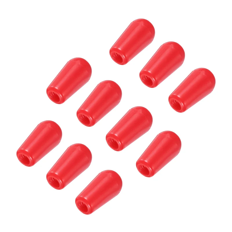 10Pcs Guitar 3 Way Pickup Switch Tip M3.5 for LP Electric Guitar, Red