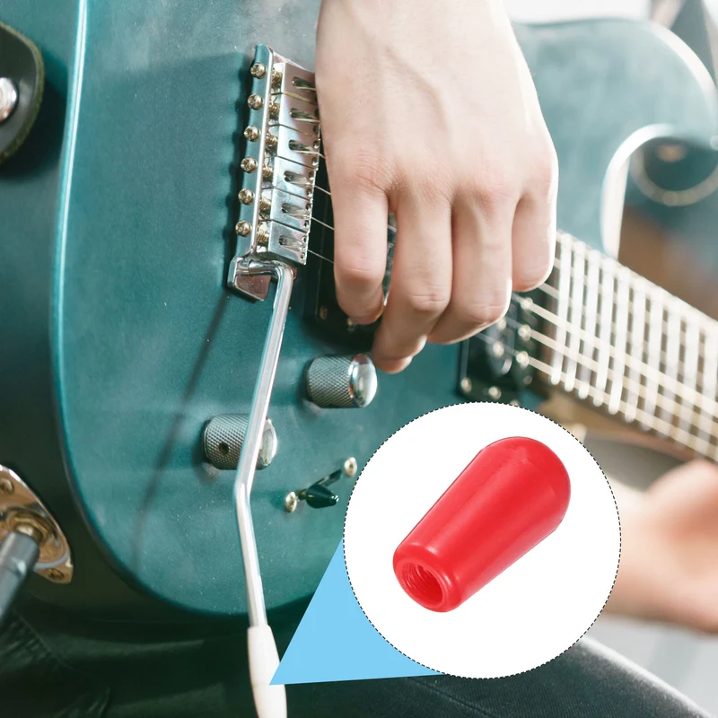 4Pcs Guitar 3 Way Pickup Switch Tip M3.5 for LP Electric Guitar Red