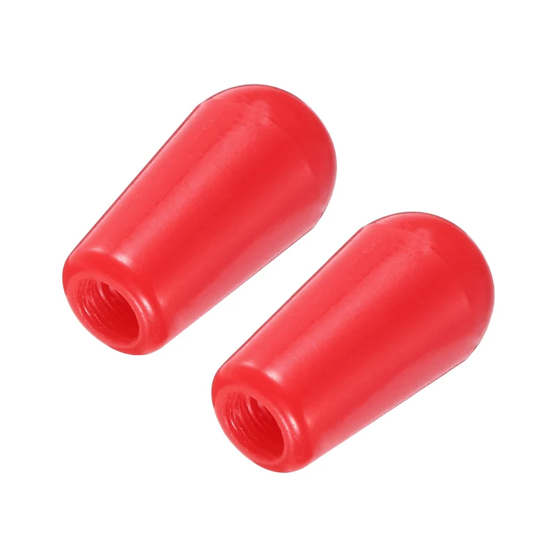 2Pcs Guitar 3 Way Pickup Switch Tip M3.5 for LP Electric Guitar, Red