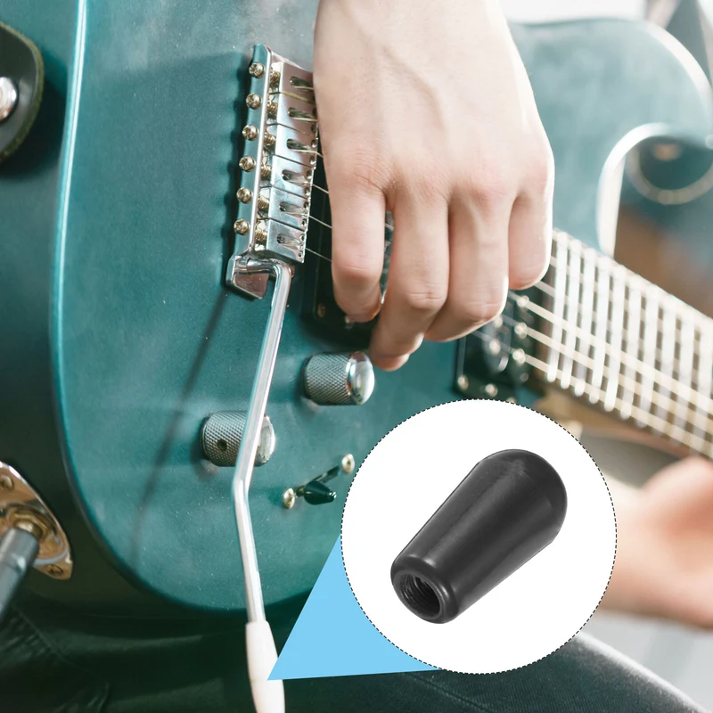 4Pcs Guitar 3 Way Pickup Switch Tip M3.5 for LP Electric Guitar, Black