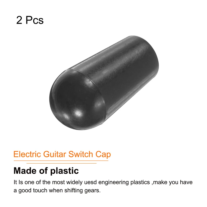2Pcs Guitar 3 Way Pickup Switch Tip M3.5 for LP Electric Guitar, Black