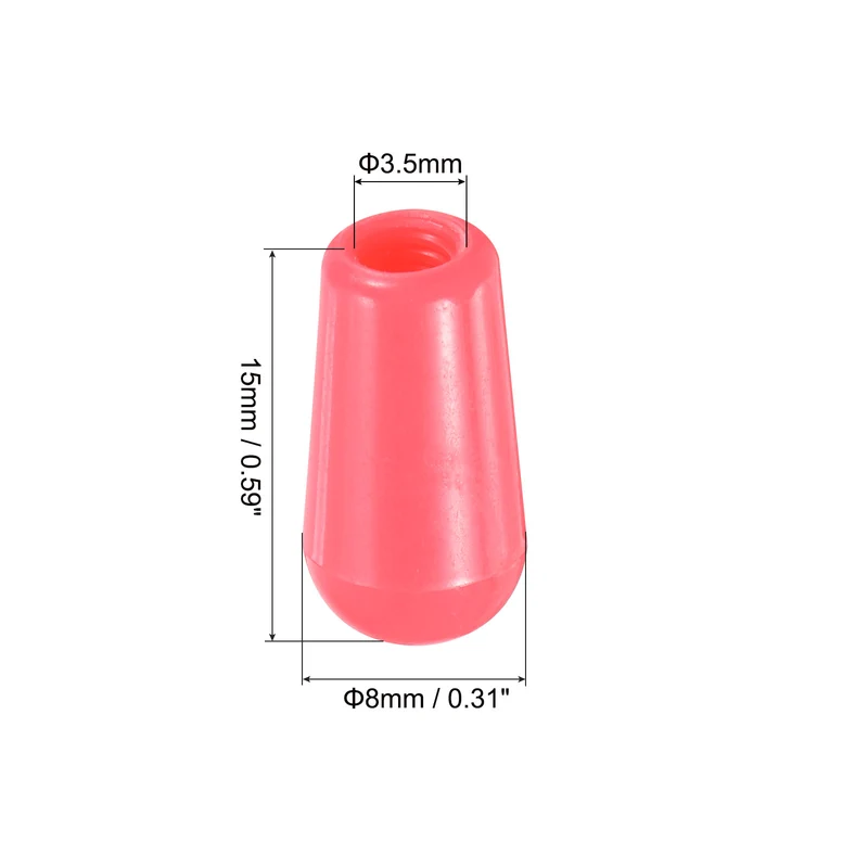 2Pcs Guitar 3 Way Pickup Switch Tip M3.5 for LP Electric Guitar, Pink