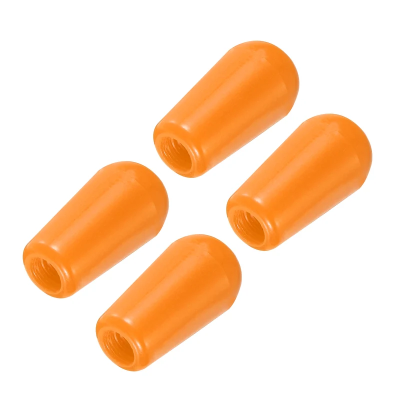 4Pcs Guitar 3 Way Pickup Switch Tip M3.5 for LP Electric Guitar, Orange
