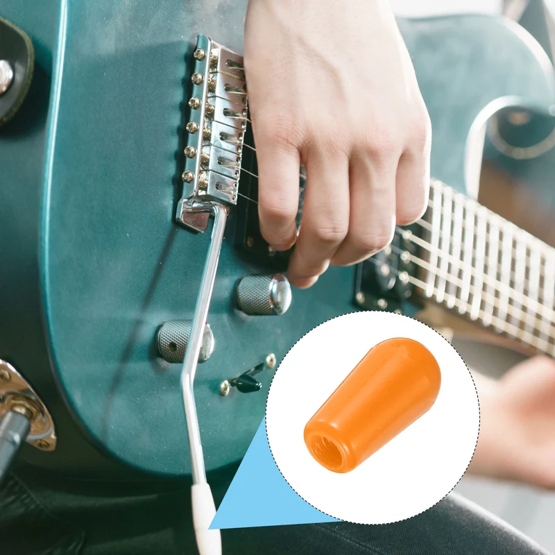 4Pcs Guitar 3 Way Pickup Switch Tip M3.5 for LP Electric Guitar, Orange