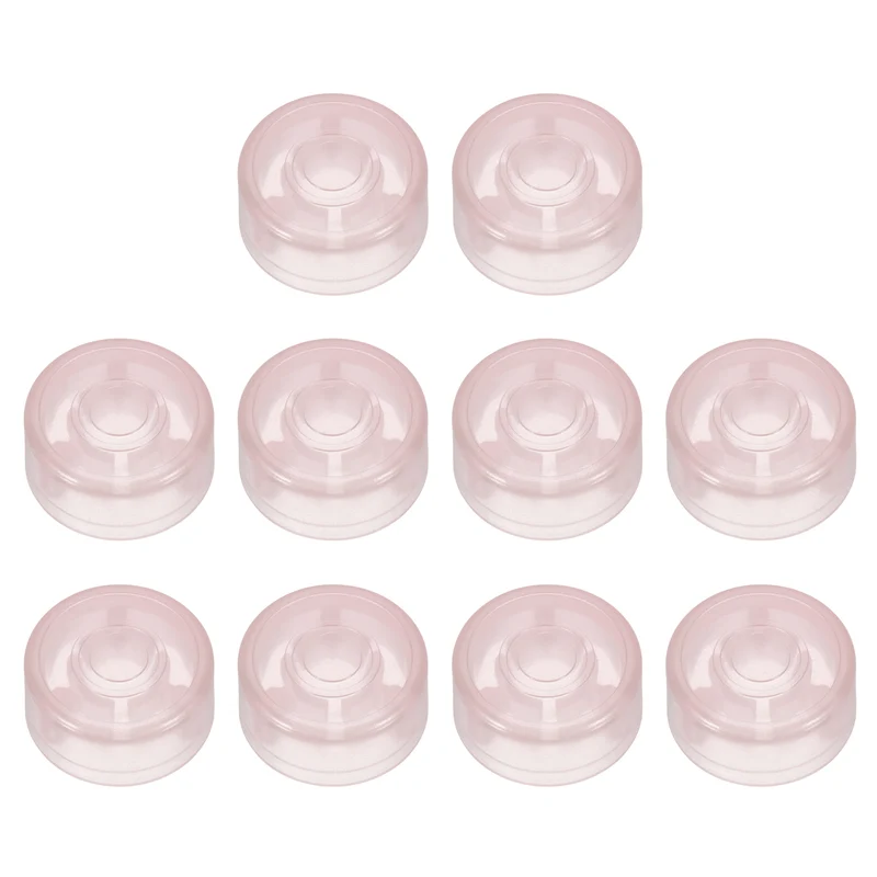10 Pcs Footswitch Toppers Guitar Pedal Button Caps, Luminous Pink