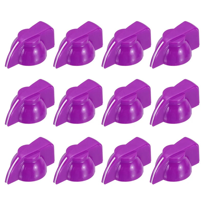 12pcs Guitar Chicken Head Knob 6.5mm Purple