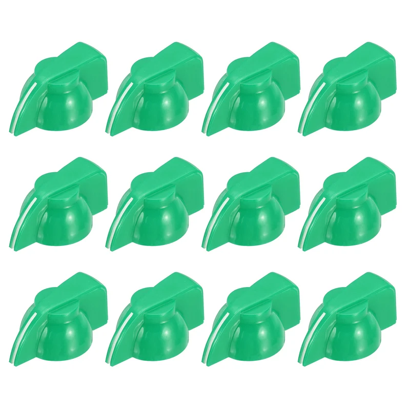 12pcs Guitar Chicken Head Knob 6.5mm Green