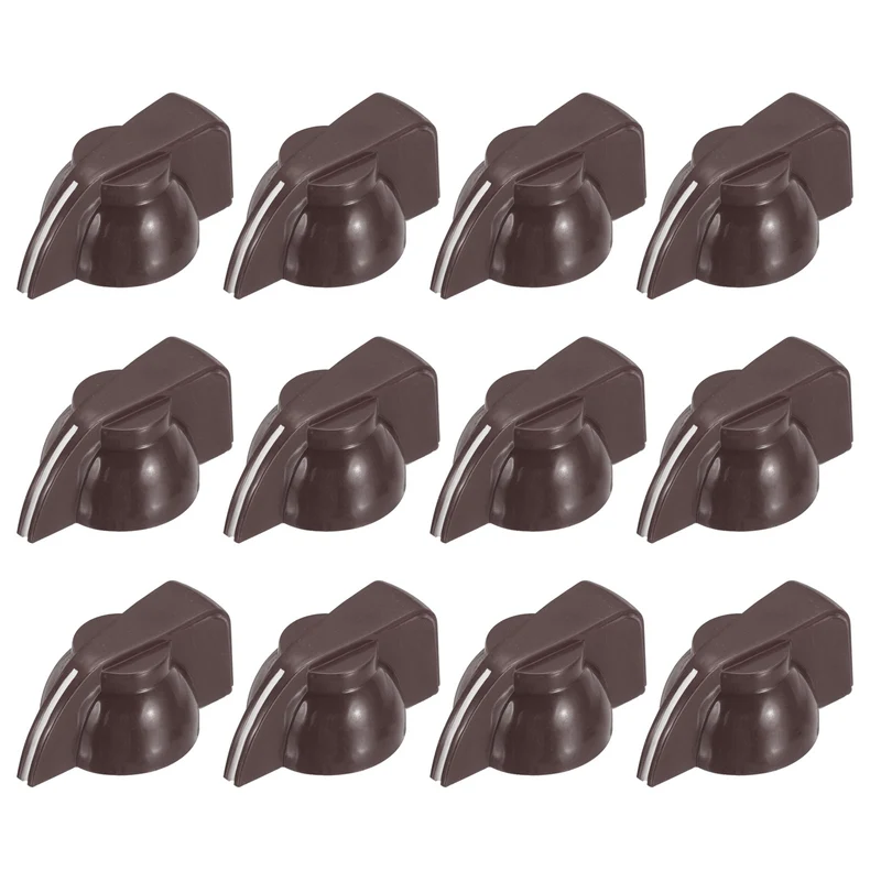 12pcs Guitar Chicken Head Knob 6.5mm Coffee