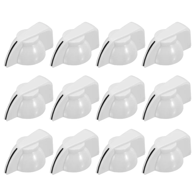 12pcs Guitar Chicken Head Knob 6.5mm White