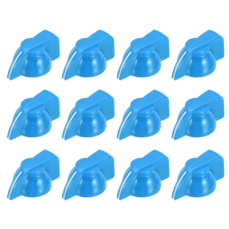 12pcs Guitar Chicken Head Knob 6.5mm Blue
