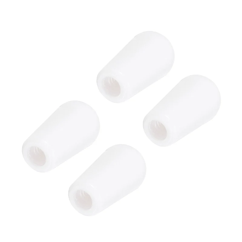 4Pcs Guitar 3 Way Pickup Switch Tip M3.5 for LP Electric Guitar, White