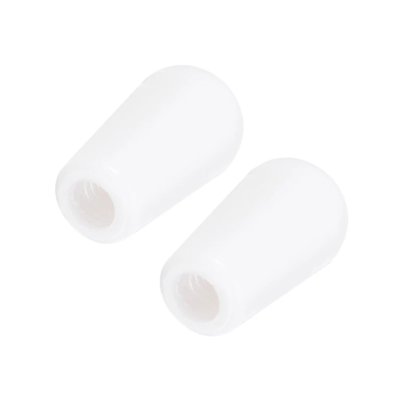 2Pcs Guitar 3 Way Pickup Switch Tip M3.5 Plastic Toggle Switch Knobs for LP Electric Guitar, White