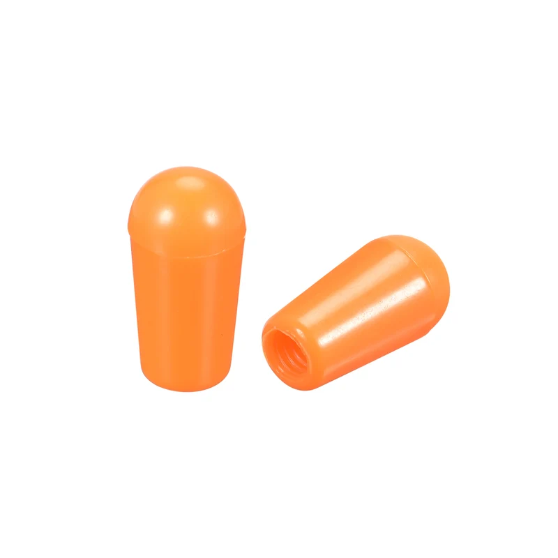 Toggle Switch Knob Cap Orange Cover ABS 8mm Dia for 3 Way Guitar Switch, 5Pcs