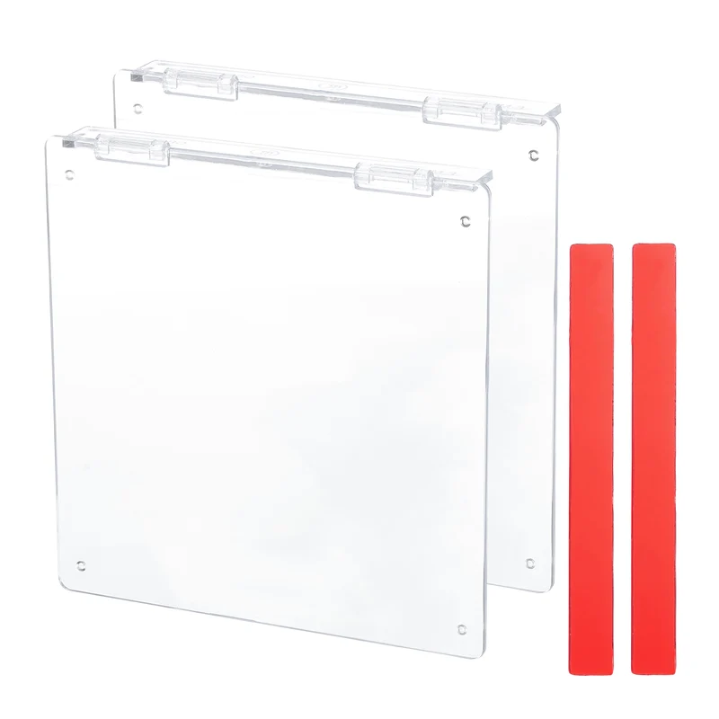 2Pcs 4-3/4" Central AC Thermostat Cover Panel AC Control Switch Protector, Clear