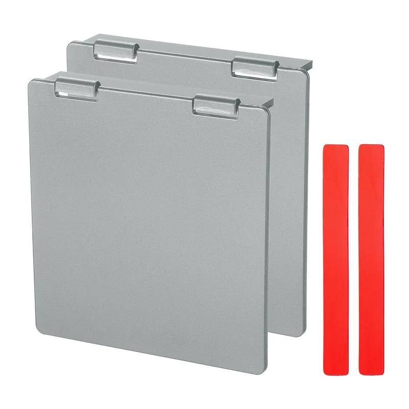 2Pcs 3-7/16" Central AC Thermostat Cover Panel AC Control Switch Protector, Gray