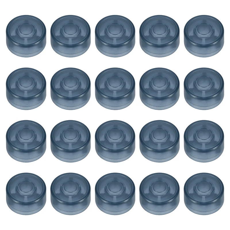 20 Pcs Footswitch Toppers Guitar Pedal Button Caps, Bright Navy Blue