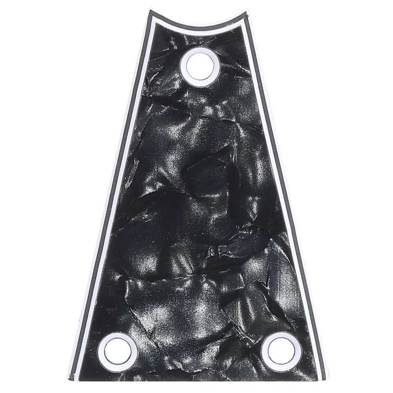 Guitar Rod Cover Plate 3 Holes Black Grey for Electric Guitar Bass