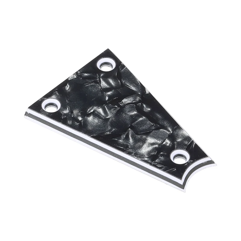 Guitar Rod Cover Plate 3 Holes Black Grey for Electric Guitar Bass