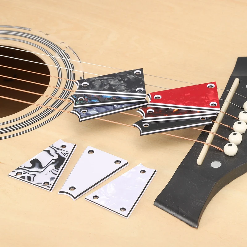 Guitar Rod Cover Plate 3 Holes Black Grey for Electric Guitar Bass