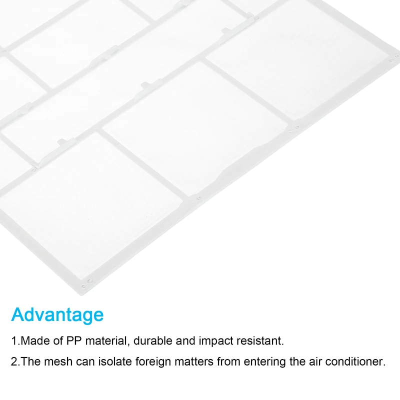 Air Conditioner Filter Replacement 318mm x 303mm with Filter Foam, White