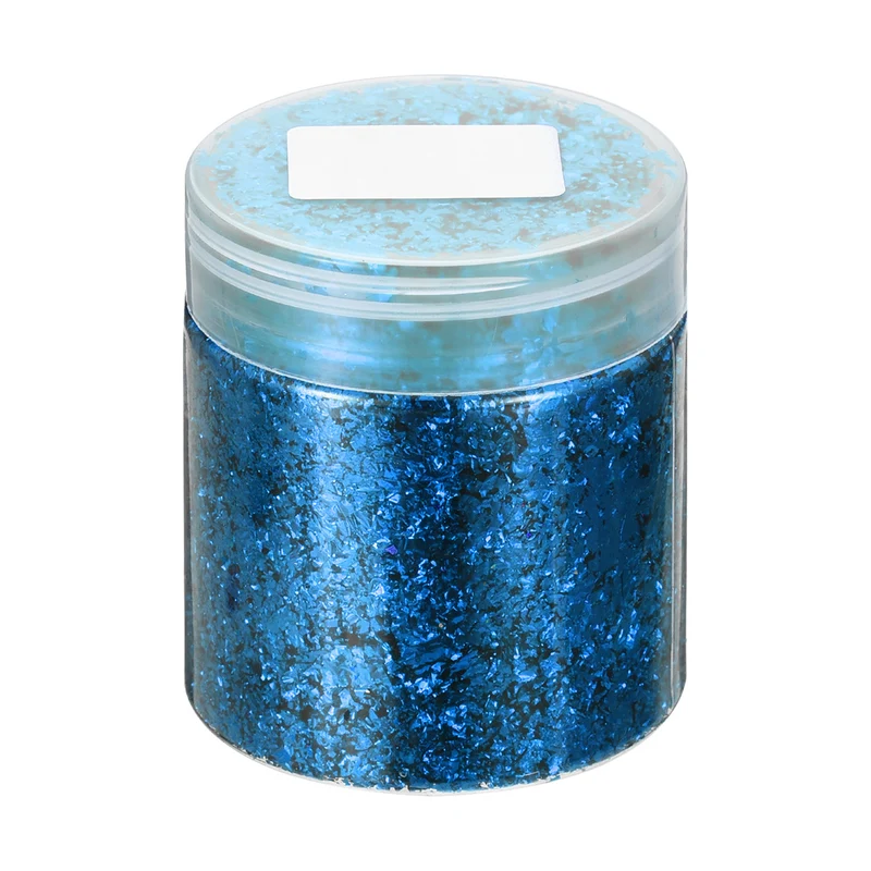 Gold Foil Flakes for Resin, 3g Metallic Foil Flakes for Nail Art, Dark Blue