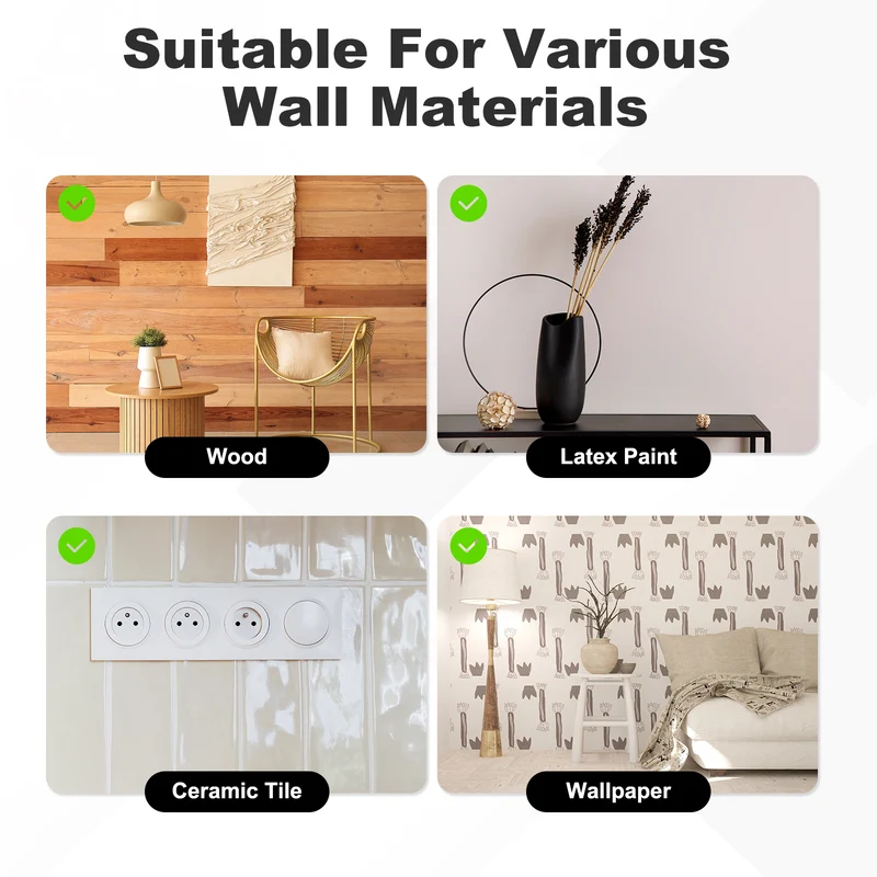 2Pcs Remote Control Holder Wall Mount Adhesive Control Organizer, Clear Brown