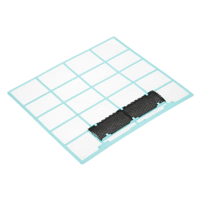 Air Conditioner Filter Replacement 375mm x 330mm with Filter Foam, Blue Black