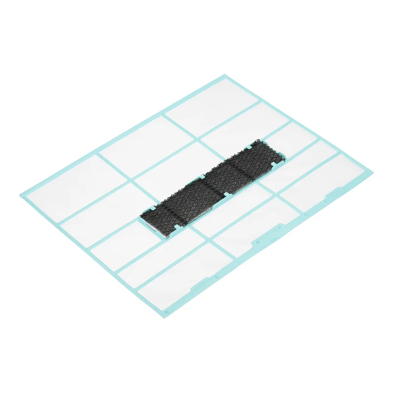 Air Conditioner Filter Replacement 375mm x 292mm with Filter Foam, Blue Black