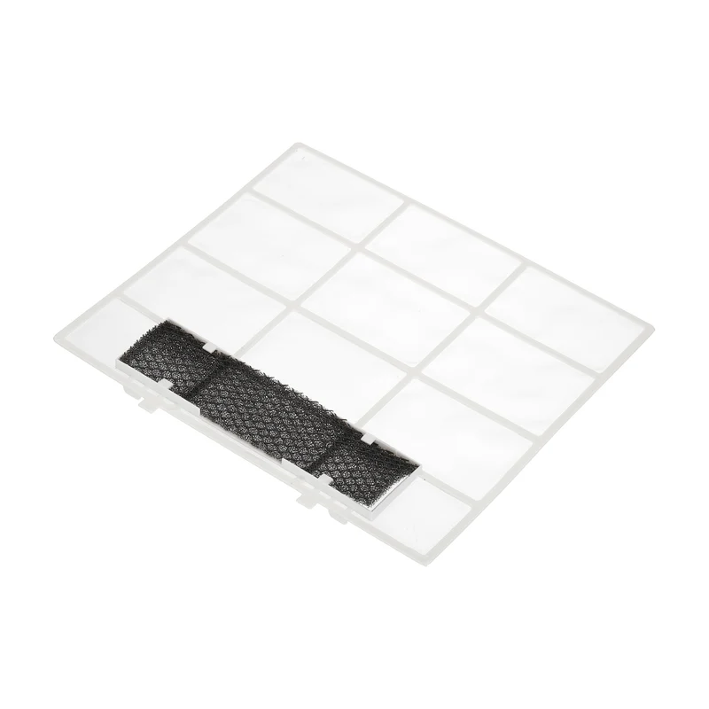 Air Conditioner Filter Replacement 318mm x 275mm with Filter Foam, White Black