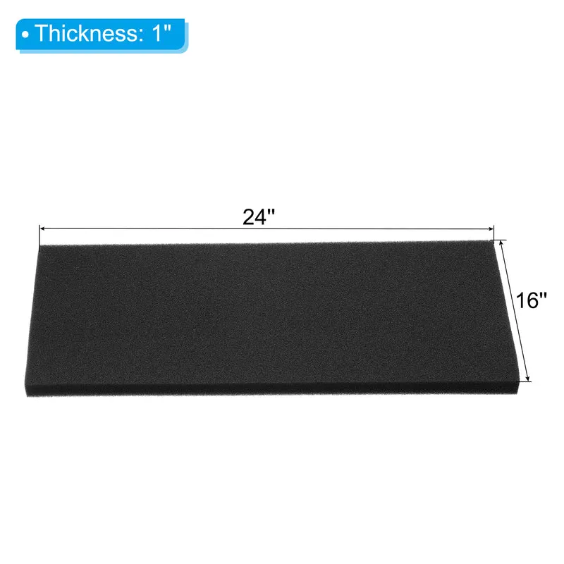 24" x 16" x 1" Air Conditioner Filter Replacement, 2 Pack RV AC Foam Filter
